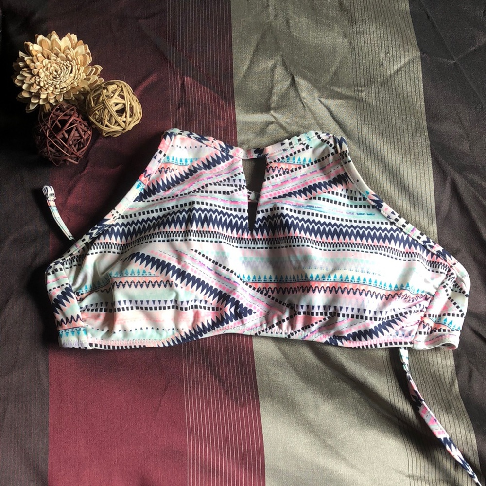 Patterned Swim Top